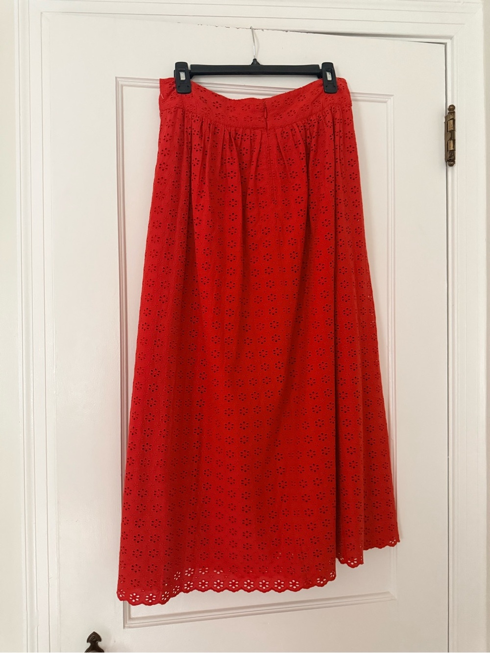 Sezane Siloe Red Midi Skirt - size 6 - EUC - Picture 11 of 16